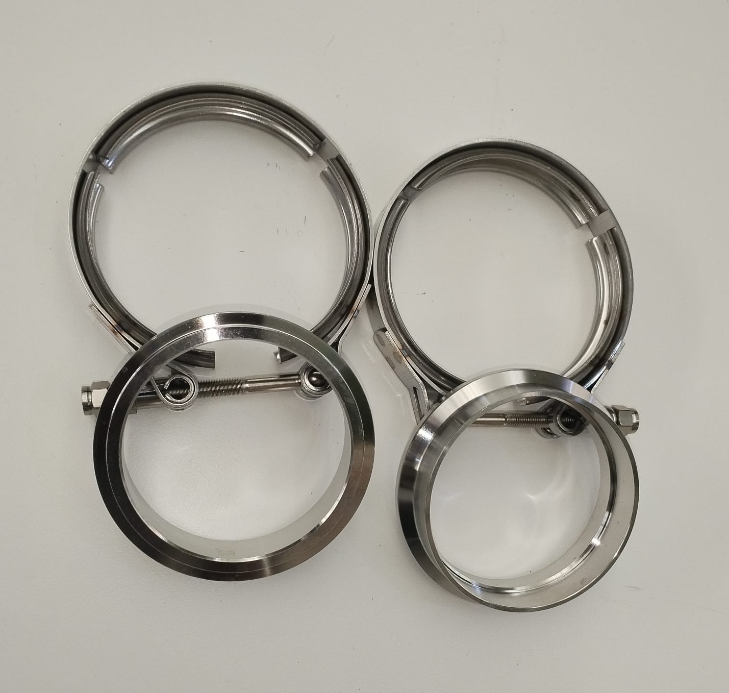 VBANDKIT90MM Vbankd Clamp kit includ flanges + clamp 90mm