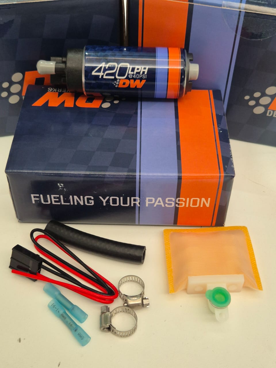 9-421-1000 Fuel Pump DW420 420lph in tank incl install kit